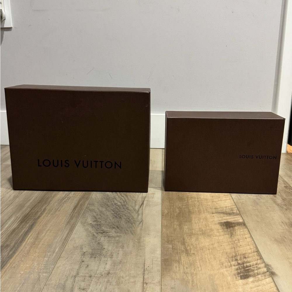 Louis Vuitton Brown Box Set of 2 + Dustbag - 14 x 5 x 10 in & 11.5 x 4.5 x 8 in